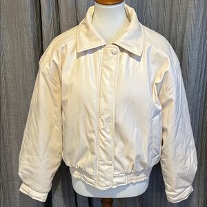 Emory Park Cream Bomber Jacket